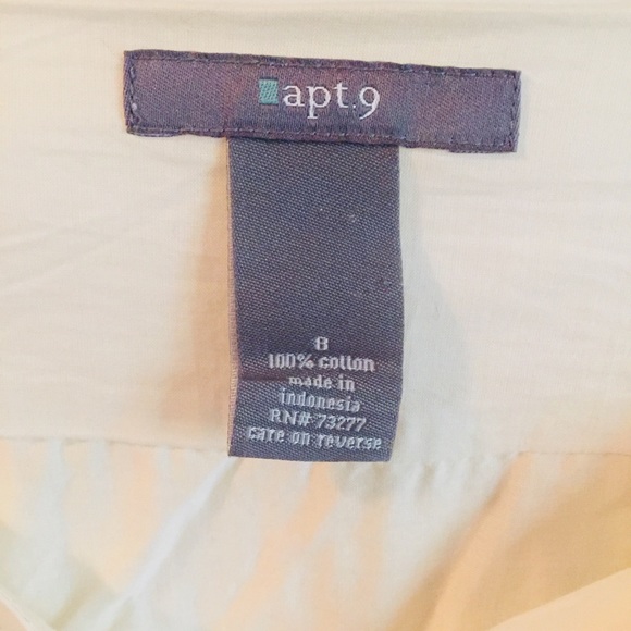 🍒 5/$20 Cream Floral Knee Length Cotton Skirt - Picture 5 of 8